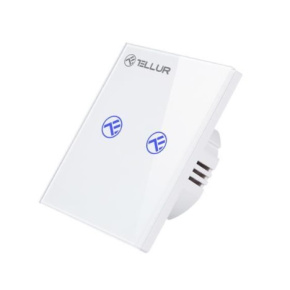 Tellur WiFi Smart Spínač, 2 porty, 1800W, 10A biely Tellur WiFi Smart Spínač, 2 porty, 1800W, 10A biely