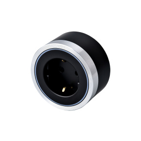 Zásuvkový modul Viking A40SB, strieborno-čierna/výstupy - 1xAC/výkon až 2500W/230V,16A,50Hz/Zásuvka typ