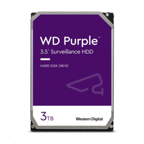 WD PURPLE WD34PURZ 3TB, SATA III 3.5", 128MB, 180MB/s, Low Noise, CMR