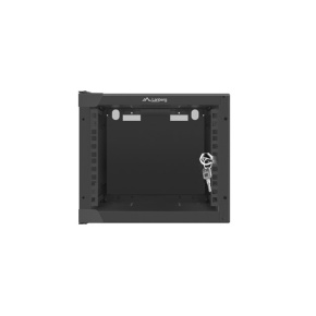 Nástenný rack 10'' 4U 280x310mm čierny flat pack