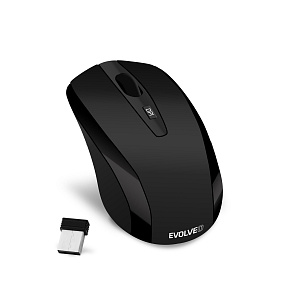 EVOLVEO WML-306B/Cestovná/Laserová/1 600 DPI/Bezdrôtová USB/Čierna