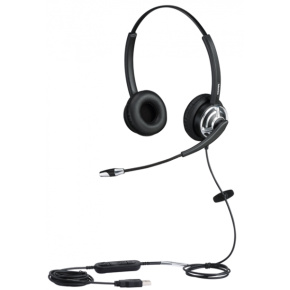 WELL Mairdi MRD-805D USB, náhlavka dvojušná (USB s ovládaním hlasitosti)