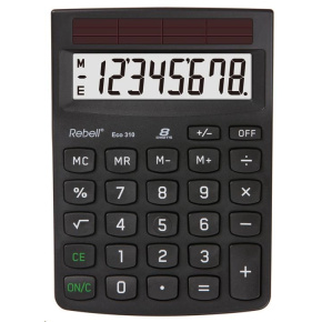 REBELL kalkulačka - Eco 310 - černá