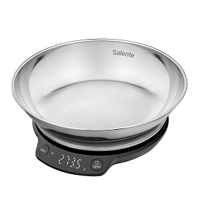 Salente Rimare, kuchynská váha, 5 kg, nerezová misa, čierna/nerez Salente Rimare, kuchynská váha, 5 kg, nerezová misa, čierna/nerez