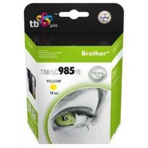 Ink. kazeta TB kompat. s Brother LC 985 YE 100% N Ink. kazeta TB kompat. s Brother LC 985 YE 100% N