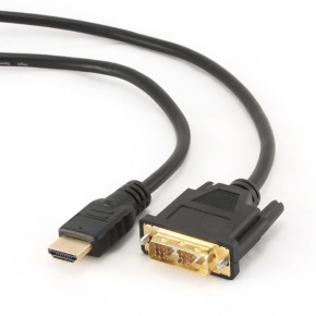 Kábel HDMI-DVI 0,5m, M/M tieň., pozlátené konekt. 1.3 Kábel HDMI-DVI 0,5m, M/M tieň., pozlátené konekt. 1.3