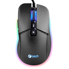 C-TECH herná myš Dawn, pre príležitostné hranie, 6400 DPI, RGB podsvietenie, USB C-TECH herná myš Dawn, pre príležitostné hranie, 6400 DPI, RGB podsvietenie, USB