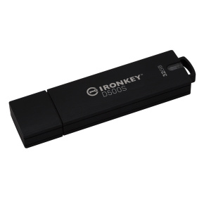 Kingston Ironkey D500S/32GB/USB 3.2/USB-A/Čierna