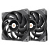 THERMALTAKE Ventilátor Toughfan 12 2-Pack, 2x120mm, černá