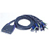 Aten 4-port KVM USB mini, audio, 1.8m káble