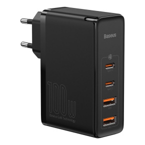 Baseus CCGAN2P-L01 GaN2 Pro Quick Nabíjačka 2xUSB + 2xUSB-C 100W Black