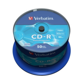 VERBATIM CD-R(50-Pack)Spindl/52x/700MB VERBATIM CD-R(50-Pack)Spindl/52x/700MB