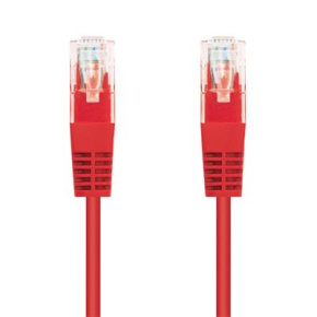 Kábel C-TECH patchcord Cat5e, UTP, červený, 1m Kábel C-TECH patchcord Cat5e, UTP, červený, 1m