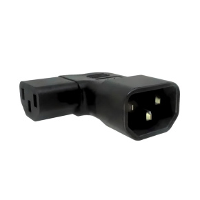 Adaptér úhlový na stranu IEC C13 na IEC C14 napětí 230V, 10A