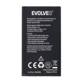 EVOLVEO orig. batéria 1800 mAh pre MaxPhone A1, StrongPhone Q1/Z4/W4