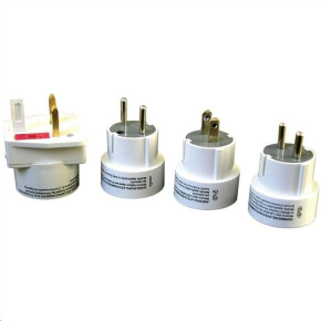 Cestovný adaptér Solight, skladací, biely Cestovný adaptér Solight, skladací, biely