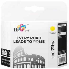 Ink. kazeta TB kompat. s HP TBH-711YR YE Ink. kazeta TB kompat. s HP TBH-711YR YE