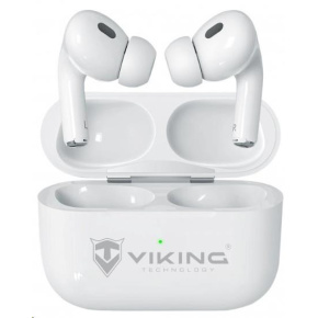 Viking bluetooth sluchátka s mikrofonem VPRORT, bílá Viking bluetooth sluchátka s mikrofonem VPRORT, bílá