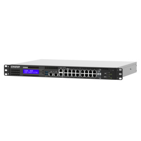 QNAP riadený switch QGD-1602P-C3558-8G (8x GbE PoE + 8x 2,5 GbE PoE + 2x 10GbE SFP+ / 8GB RAM)