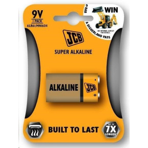 JCB SUPER alkalická baterie 6LR61/9V, blistr 1 ks JCB SUPER alkalická baterie 6LR61/9V, blistr 1 ks