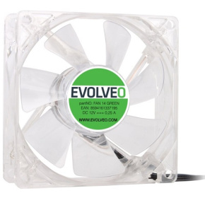 EVOLVEO ventilátor 140mm, LED zelený EVOLVEO ventilátor 140mm, LED zelený