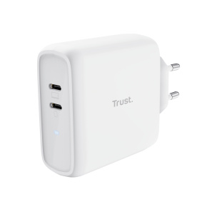 TRUST MAXO 65W 2P USB-C CHARGER WHT TRUST MAXO 65W 2P USB-C CHARGER WHT