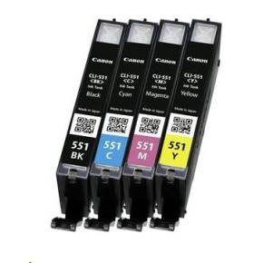 Canon CARTRIDGE CLI-551 C/M/Y/BK Multi Pack Canon CARTRIDGE CLI-551 C/M/Y/BK Multi Pack