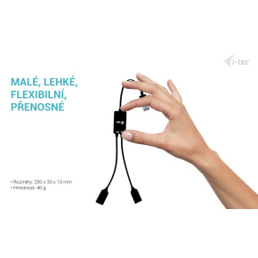 i-tec USB-A Cable HUB 2 port (2x USB-A)