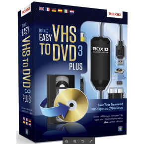 Roxio Easy VHS to DVD 3 Plus BOX - jazyk EN/FR/DE/ES/IT/NL Roxio Easy VHS to DVD 3 Plus BOX - jazyk EN/FR/DE/ES/IT/NL