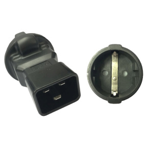 PremiumCord Adaptér IEC C20 M - SCHUKO CEE 7/3 F PremiumCord Adaptér IEC C20 M - SCHUKO CEE 7/3 F