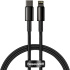 Baseus CATLWJ-01 Tungsten Gold Fast Charge Kábel USB-C to Lightning 20W 1m Black