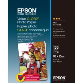 EPSON Value Glossy Photo Paper 10x15cm 100 sheet EPSON Value Glossy Photo Paper 10x15cm 100 sheet