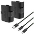 VENOM VS2883 Xbox Series S/X & One Black High Capacity Twin Battery Pack + 3 meter cable
