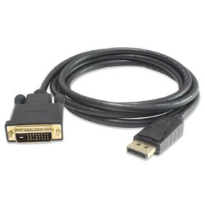 PremiumCord DisplayPort na DVI kábel 1m, tieň. M/M