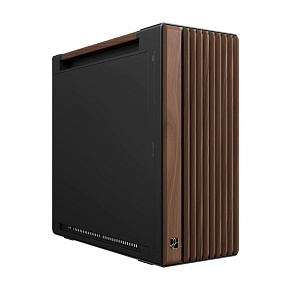 ASUS case PROART PA602 WALNUT WOOD MODERN METAL, Mid Tower, černá