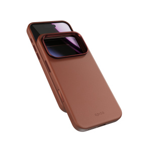 Epico Leather Mag+ Case iPhone 17 Pro - hnedá