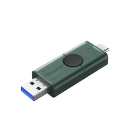 DataTraveler Duo G2/256GB/USB 3.2/USB-A + USB-C/Zelená