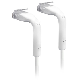 Ubiquiti U-Cable-PATCH-RJ45, Eth Patch Kábel, 0,1 m (0,22 m s konektormi), Cat6, biely
