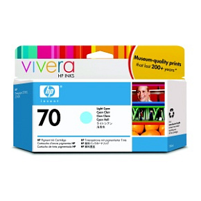 HP no 70 sv. azúrová atramentová kazeta, C9390A HP no 70 sv. azúrová atramentová kazeta, C9390A