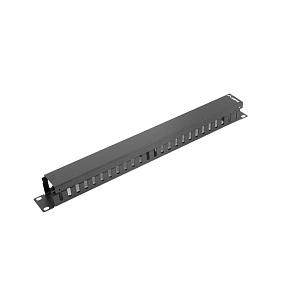LANBERG 19" PANEL PRO SPRÁVU KÁBLOV TYP A 1U ČIERNY