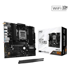 ASRock MB Sc AM5 B850M PRO-A WIFI, AMD B850, 4xDDR5, 1xDP, 1xHDMI, WiFi, mATX