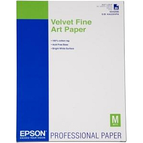 Velvet Fine Art Paper, DIN A2, 260g/m2, 25 listov