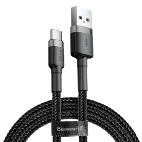 Baseus dátový kábel Cafule USB-C 2m 2A šedo-čierny