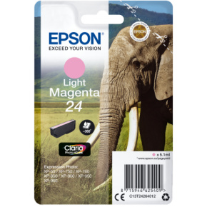 Epson Singlepack Light Magenta 24 Claira Photo Ink Epson Singlepack Light Magenta 24 Claira Photo Ink