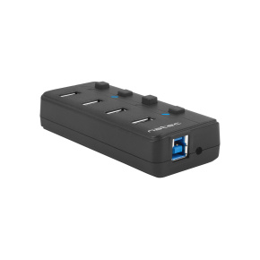 Natec Mantis 2 aktívny rozbočovač s funkciou nabíjania 4x USB 3.0 HUB, vypínač, napájací adaptér Natec Mantis 2 aktívny rozbočovač s funkciou nabíjania 4x USB 3.0 HUB, vypínač, napájací adaptér