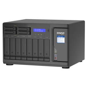QNAP TVS-h1288X-W1250-16G (Xeon 3,3GHz, ZFS, 16GB ECC RAM, 8x 3,5" + 4x 2,5", 2x M.2 NVMe, 4x 2,5GbE)