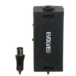EVOLVEO Amp 1, anténny zosilňovač FM/DAB+/DVB-T2, filter LTE,4G,5G