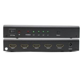 PremiumCord HDMI switch 4:1, kovový, diaľkové ovl. PremiumCord HDMI switch 4:1, kovový, diaľkové ovl.