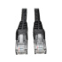 Ethernetový kábel Cat6 Gigabit Snagless Molded (UTP) (RJ45 Samec/Samec), čierna, 3.05m