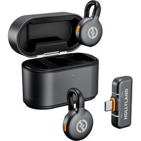 Hollyland LARK M2S Duo Wireless Lavalier Microphone with USB-C Plug (Duo, Space Gray) Hollyland LARK M2S Duo Wireless Lavalier Microphone with USB-C Plug (Duo, Space Gray)